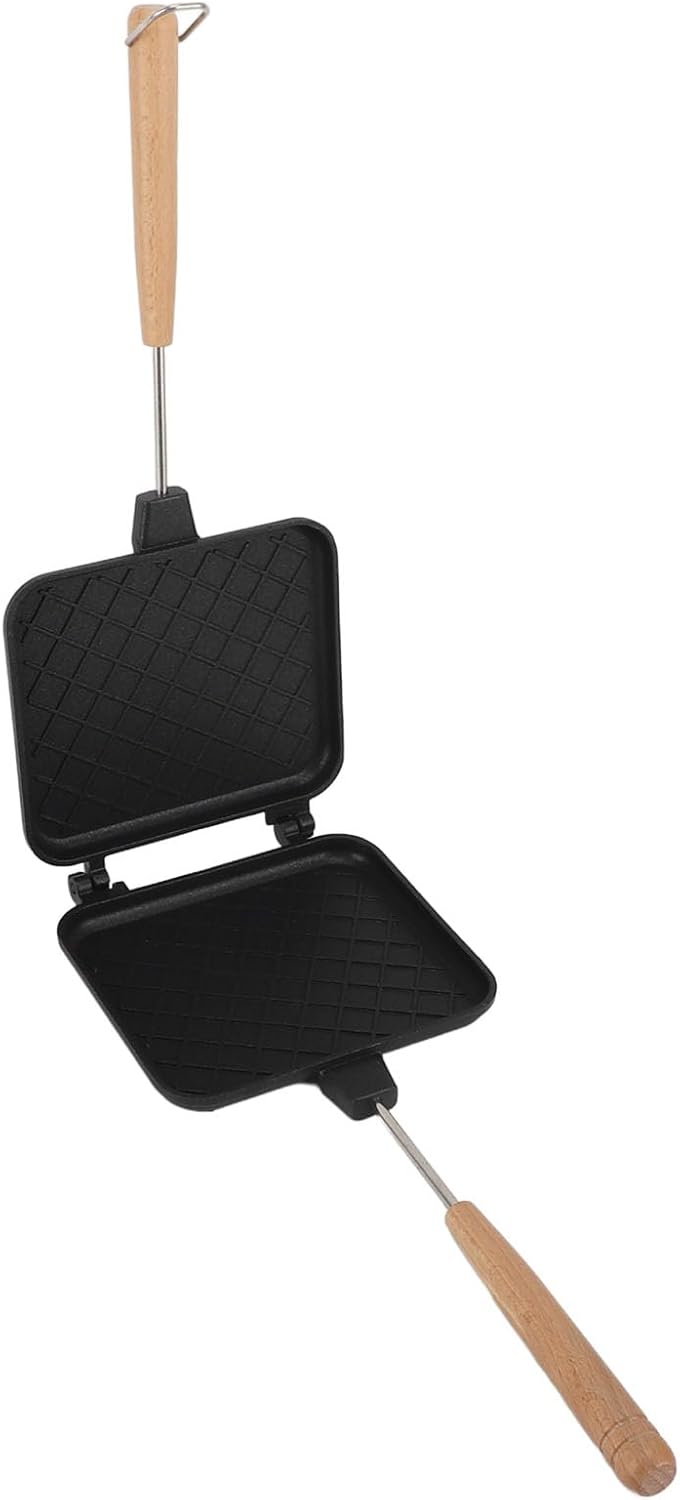 Doppelseitiger Sandwichmaker, Flip-Bratpfanne, Frühstückstoaster für Gasherd, Induktionsherd, 6,1 X