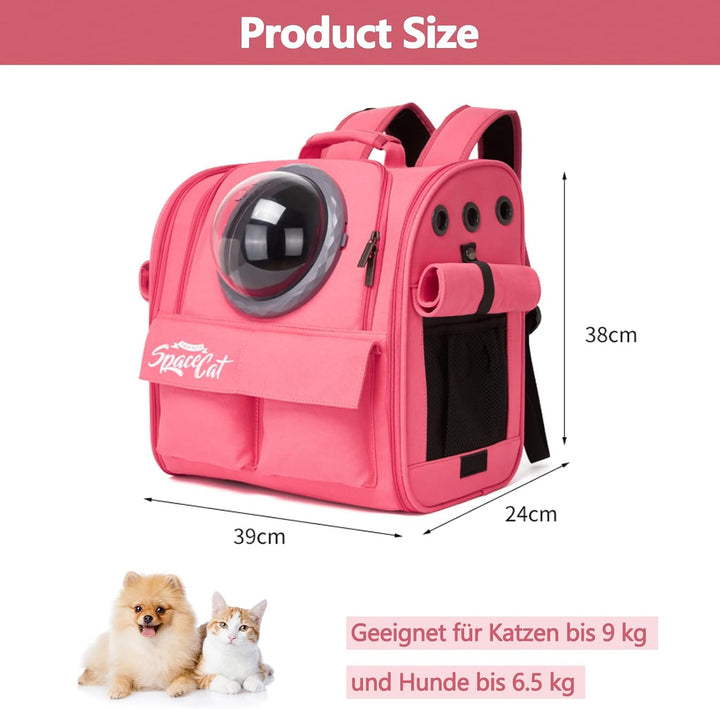 Galatée Hunde-Tragerucksack, Flugtauglicher Haustierrucksack, Katzenrucksack Für Reisen, Wandern, Ca