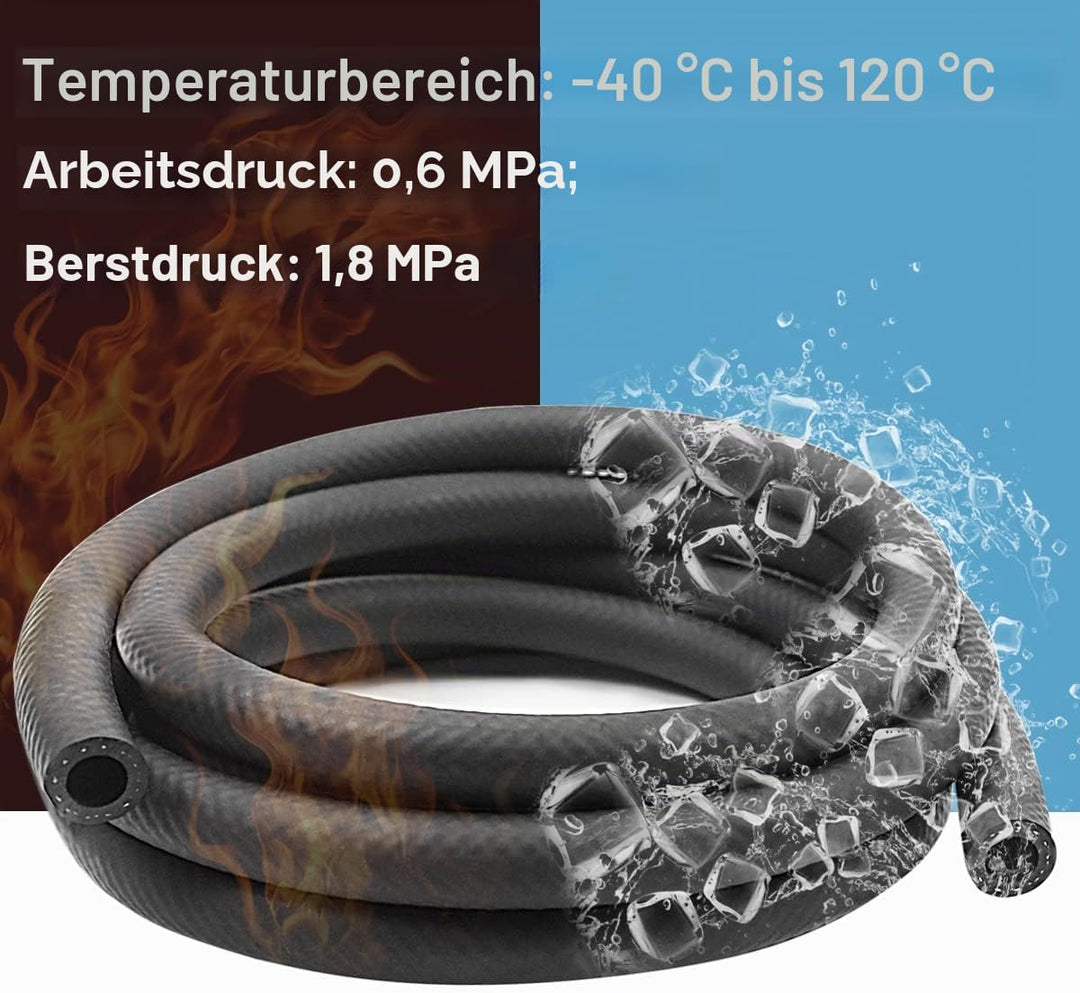 Benzinschlauch 4mm Innendurchmesser 6 Meter Kraftstoffschlauch Dieselschlauch Ölschlauch Dieselleitu