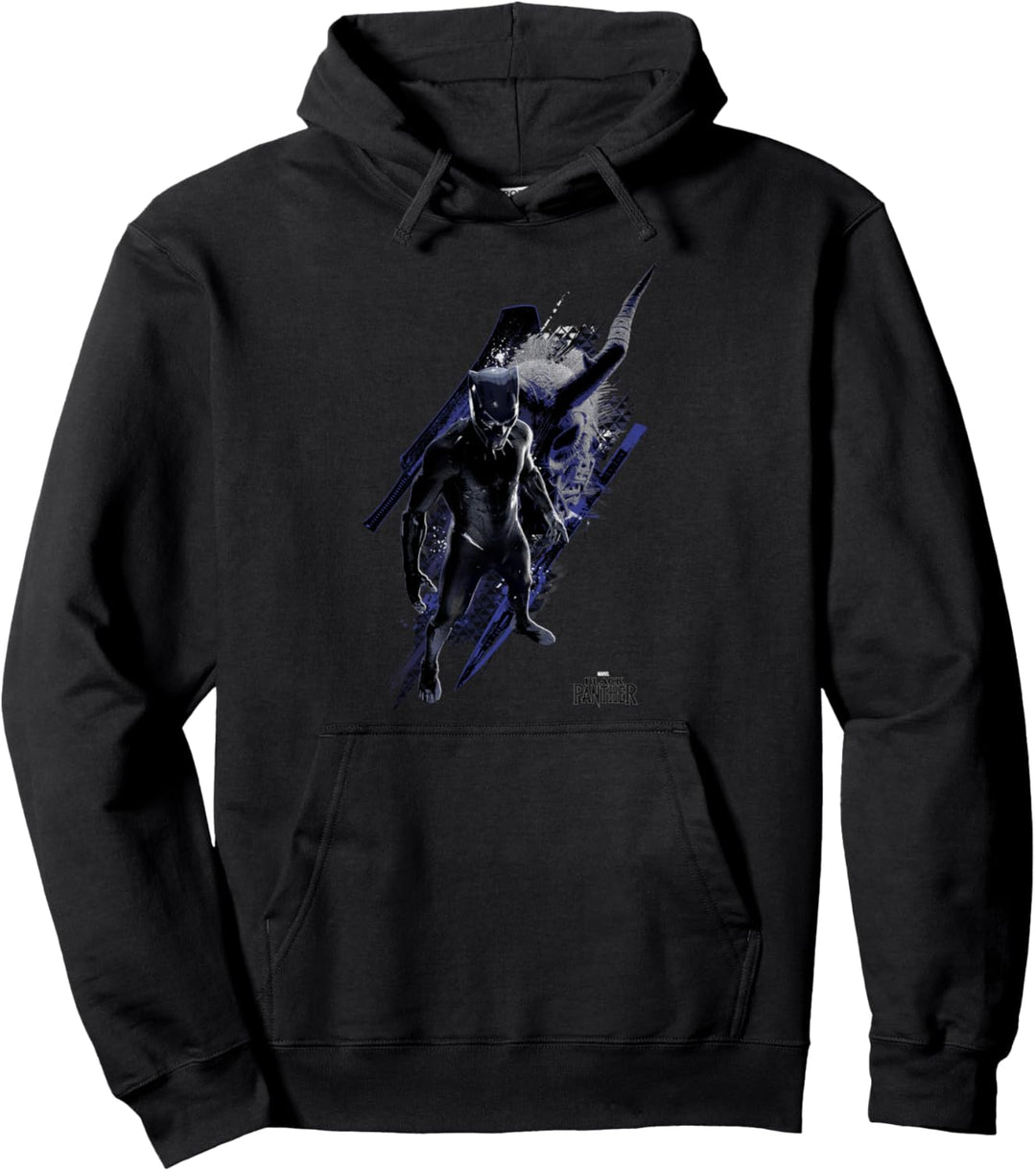 Marvel Black Panther Movie Paint Blades Pullover Hoodie