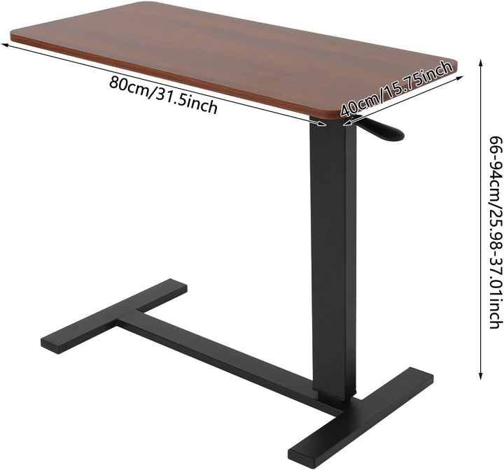Beistelltisch Höhenverstellbar klappbar mit Rollen für Bett und Sofa