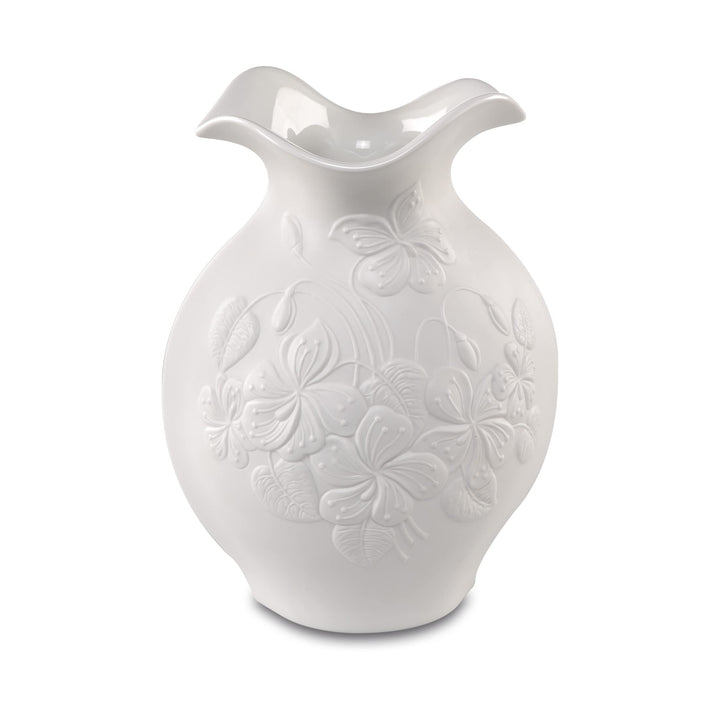 Kaiser Porzellan Vase, Weiss, 20cm