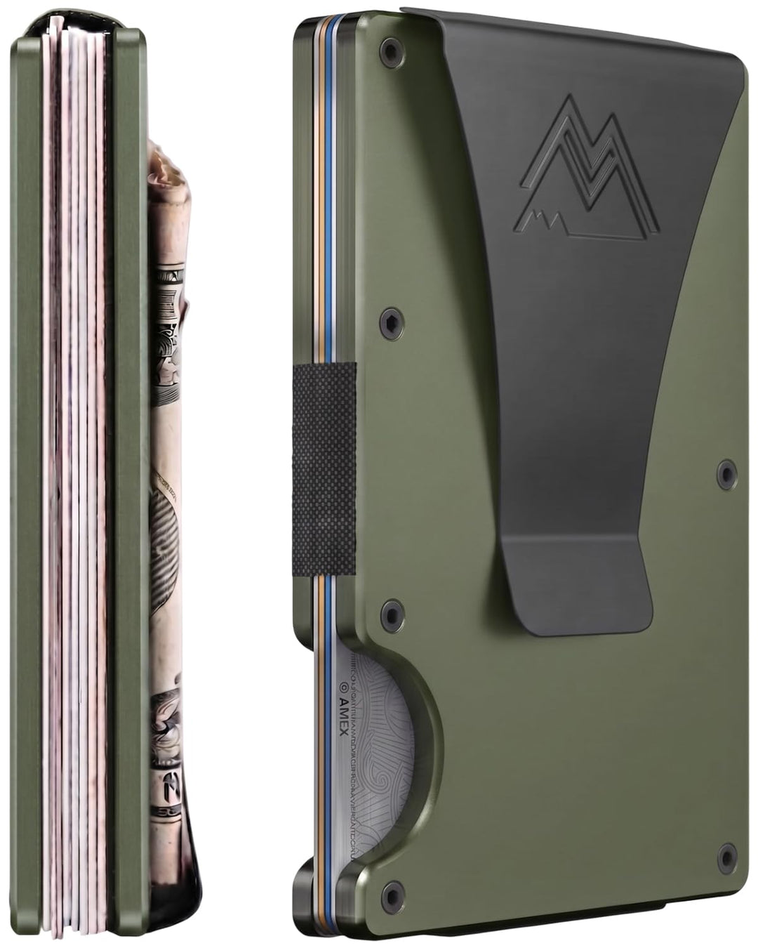Mountain Voyage Co - Minimalistisches Kreditkartenetui für Herren Armee-grün, Armee-grün