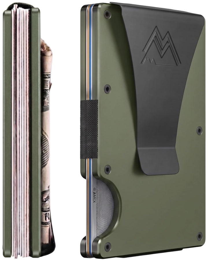 Mountain Voyage Co - Minimalistisches Kreditkartenetui für Herren Armee-grün, Armee-grün