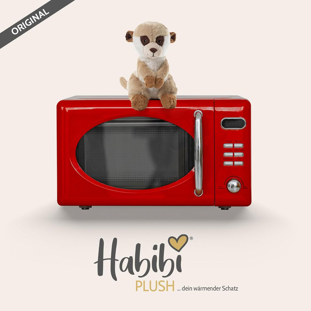 Habibi Plush Wärmestofftier/Wärmekissen zum Erwärmen in der Mikrowelle/Backofen (Erdmännchen), Erdmä