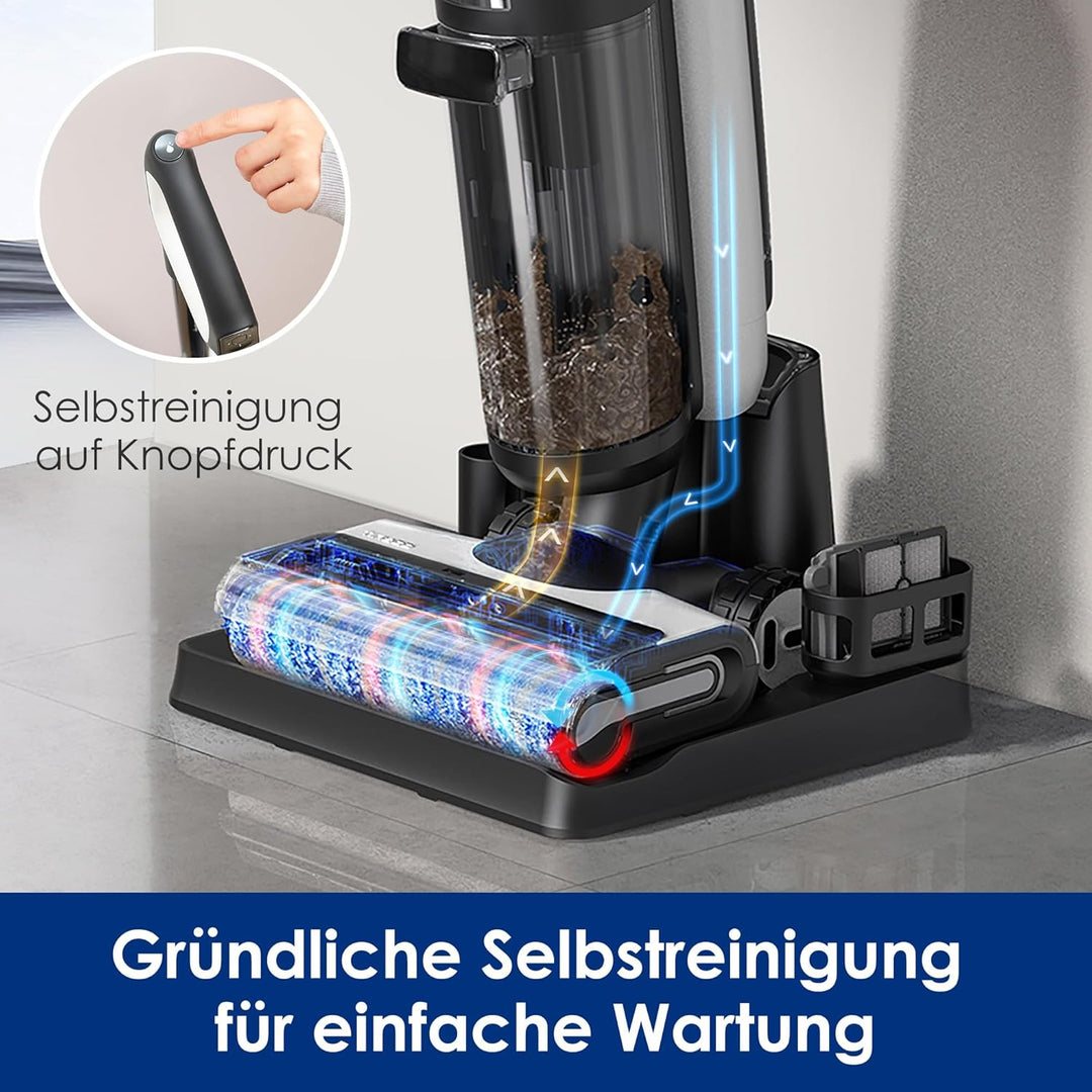 Tineco Ersatz HEPA Montage- und Bürstenrollenset für Nass Trockensauger, kabellosen Multifunktionsre