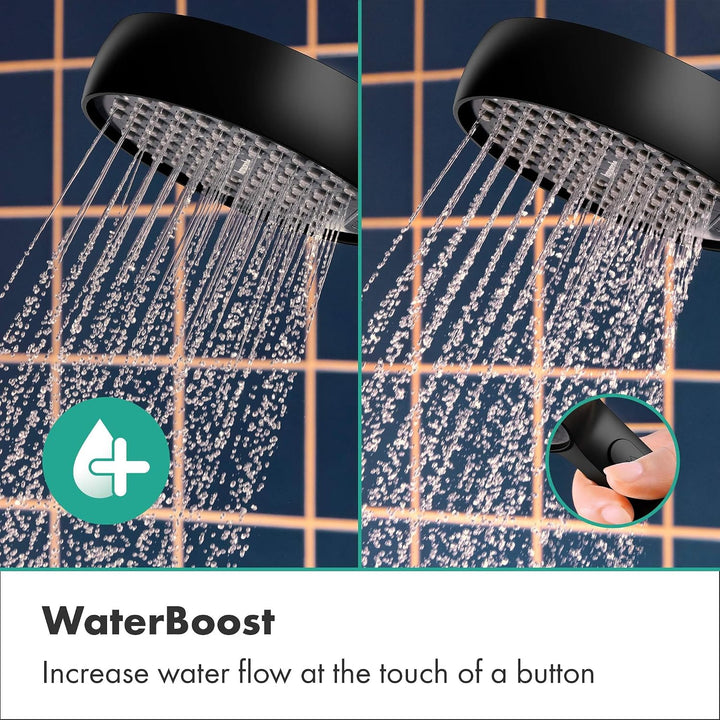 hansgrohe Activera Select S - wassersparender Duschkopf max. 8 l/min (EcoSmart) mit WaterBoost-Funkt