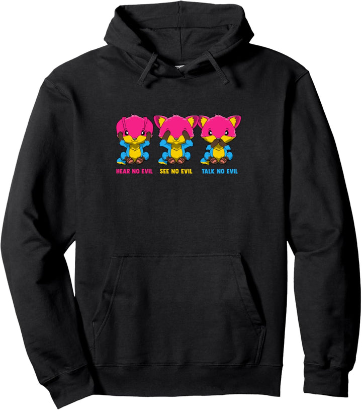 Pansexuelle Drei schlaue Füchse Pullover Hoodie