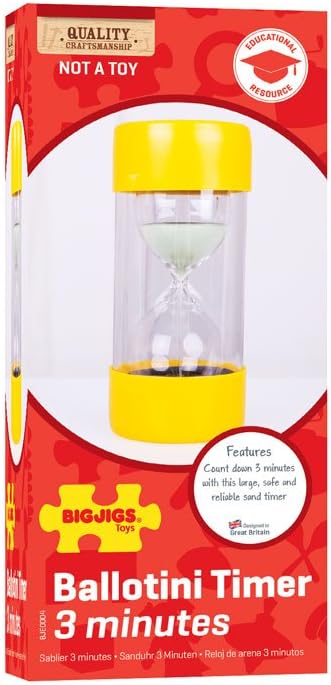 Bigjigs Toys Ballotini Sanduhr (3 Minuten)