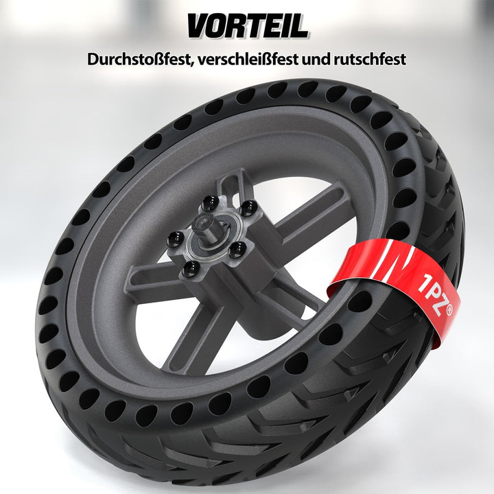 1PZ FG8-C4D 8.5 Zoll Vollgummireifen mit Nabe und Bremsscheibe Ersatz für Xiaomi M365 Elektroroller