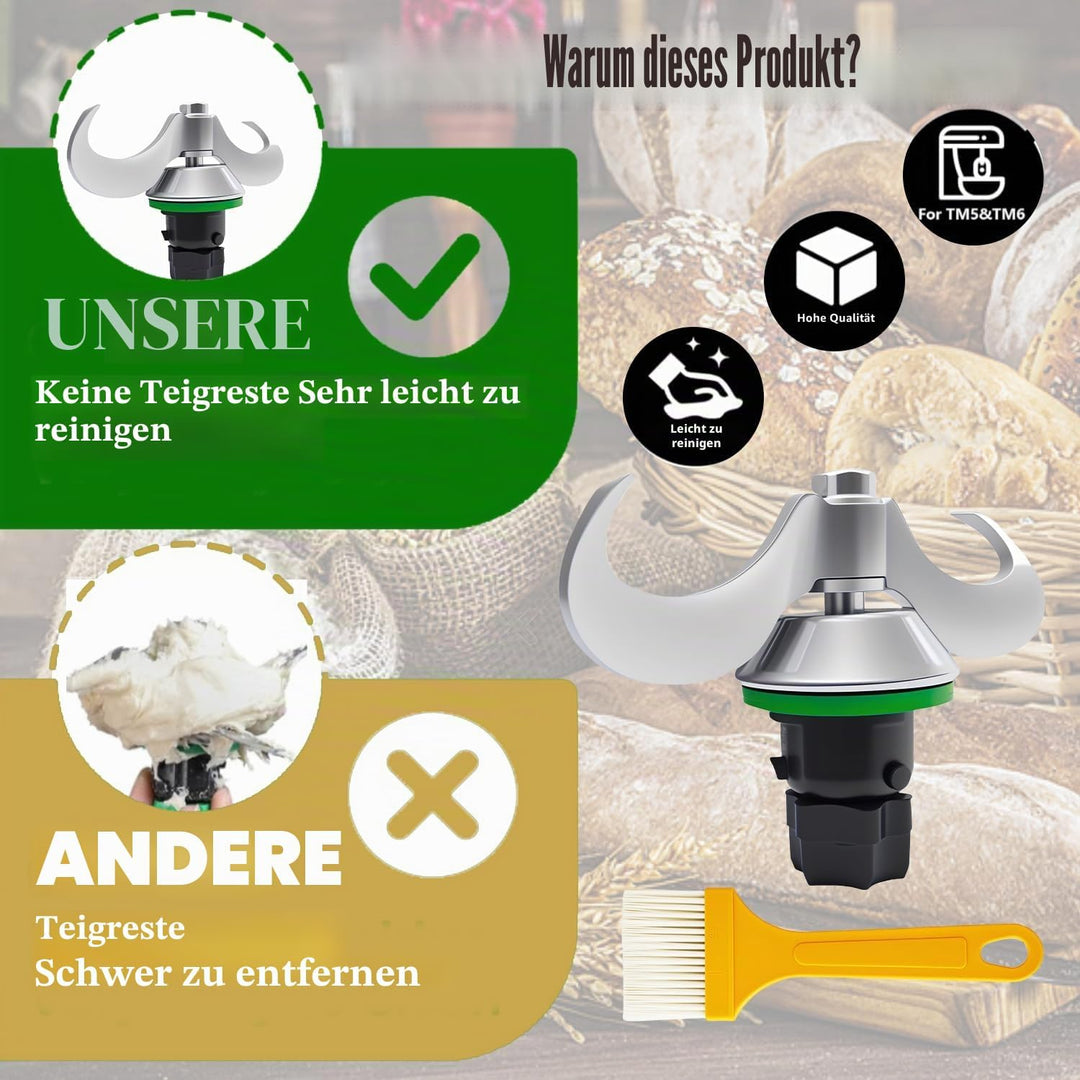 Teigmesser für Thermomix TM6 TM5 TM7 Ersatzteile für Thermomix Messer Teigmesser Edelstahl Messer fü