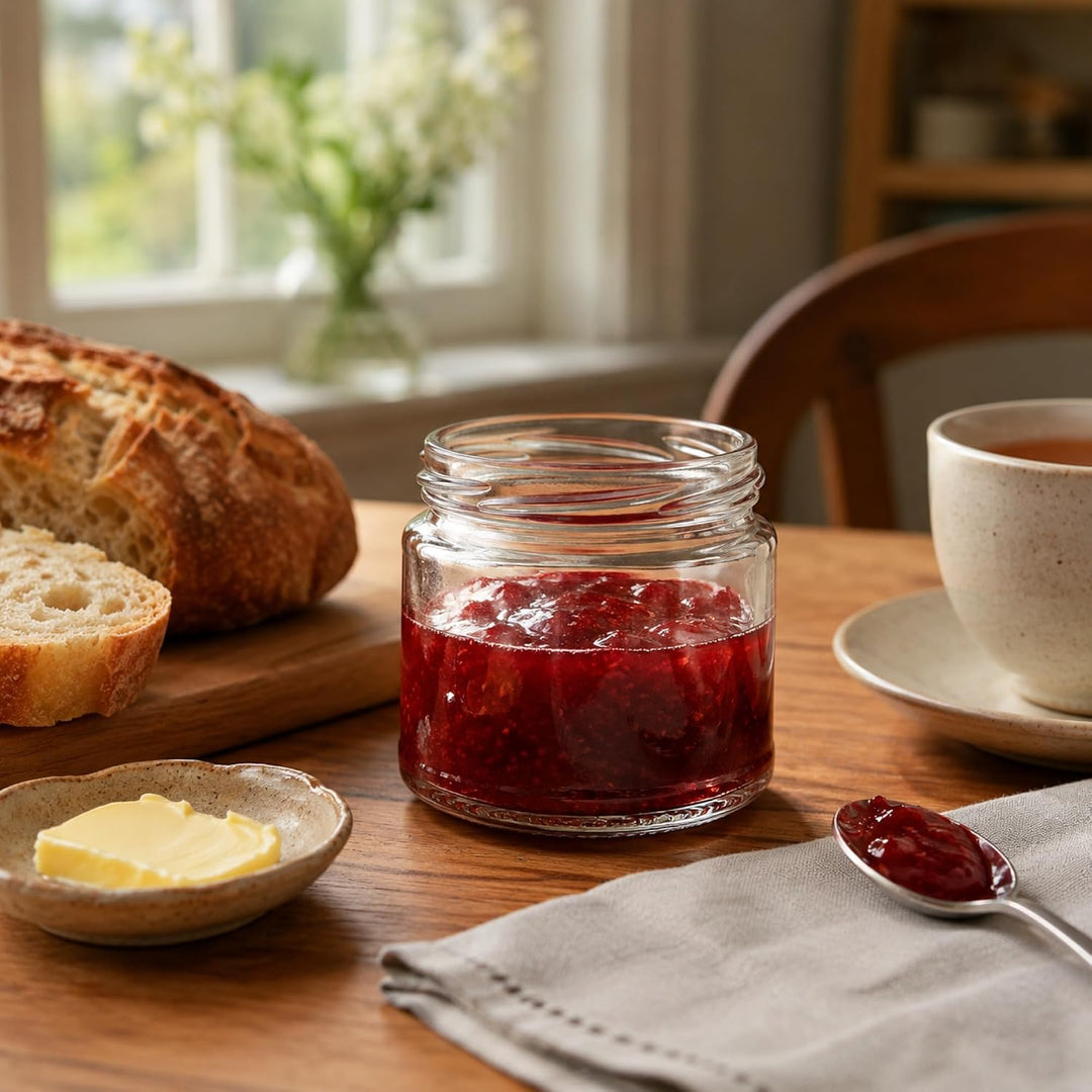 KADAX 100er Set Einmachgläser 200ml TO66, Marmeladengläser Vorratsgläser Mason Jar mit Schraubdeckel