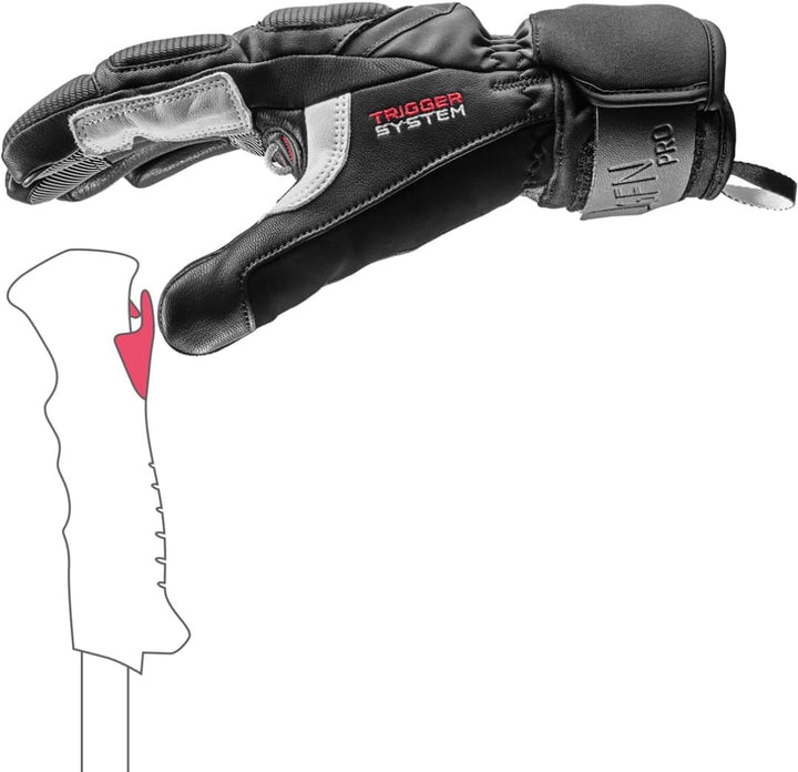 LEKI Griffin Pro 3D Handschuhe Skihandschuhe Fingerhandschuhe 8.5 schwarz-weiss, 8.5 schwarz-weiss