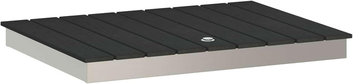 Generisch Garten Boden Dusche WPC und Edelstahl 201 Anthrazit 8.66kg