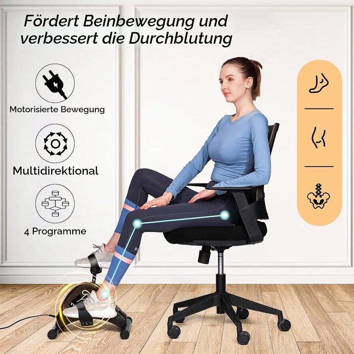 Pedaltrainer, Beintrainer für Zuhause, Leisem Motor, 6 Geschwindigkeitsstufen, Heimtrainer Senioren