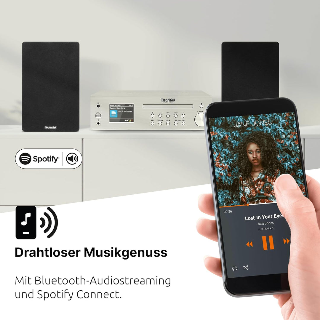 TechniSat DIGITRADIO 760 CD IR –Kompakte Premium Stereoanlage (Internetradio, DAB+, UKW, CD-Player,