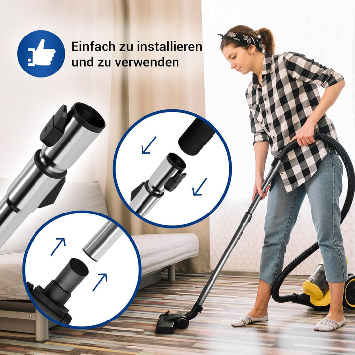 VIOKS Staubsauger Teleskoprohr Ersatz für Mіеle 10615280 &amp; 10275580 mit Anschluss Ø 35mm/ Verlängeru