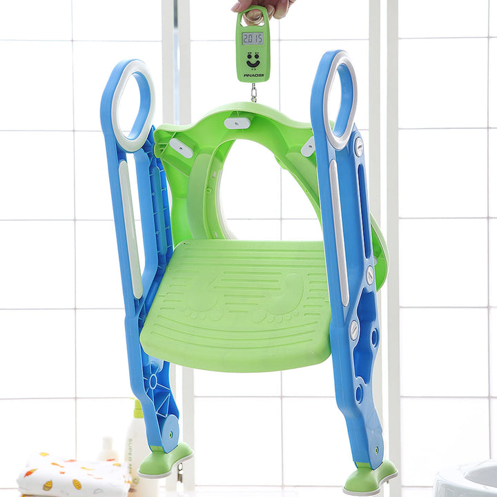 Toilettensitz mit Treppe für Kinder, verstellbar und faltbar, Toilettensitz mit Stufen, Toilettentra