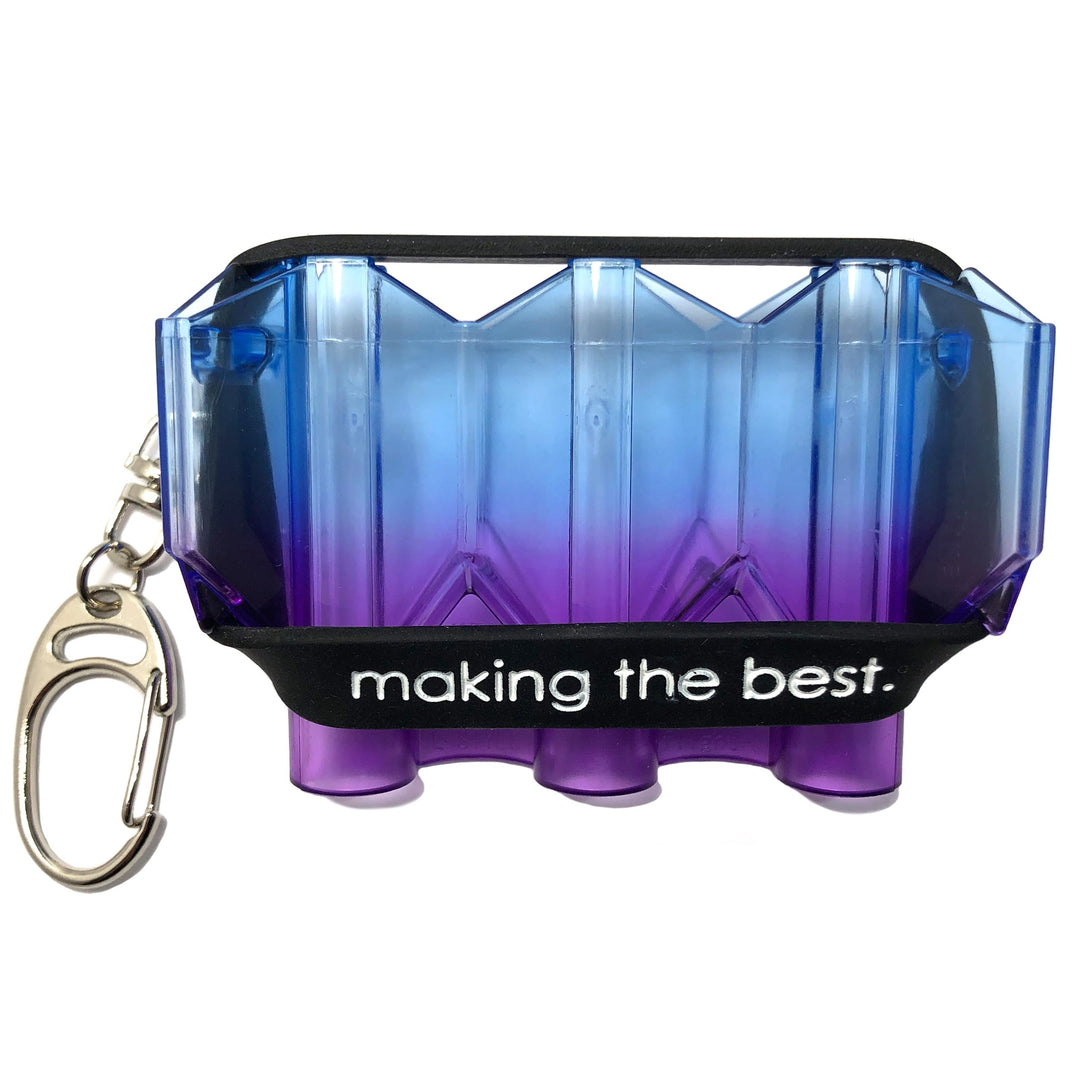 LSTYLE Dart Flight Case: Hard Shell Case for Dart Flights - Holds One Set of Flights Blau-Lila, Blau