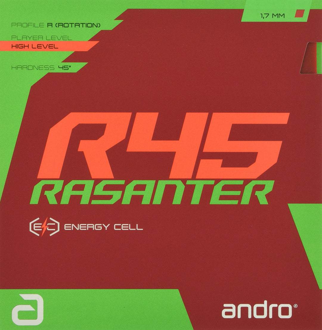 ANDRO Belag Rasanter R 45 rot 2,3 mm, rot 2,3 mm