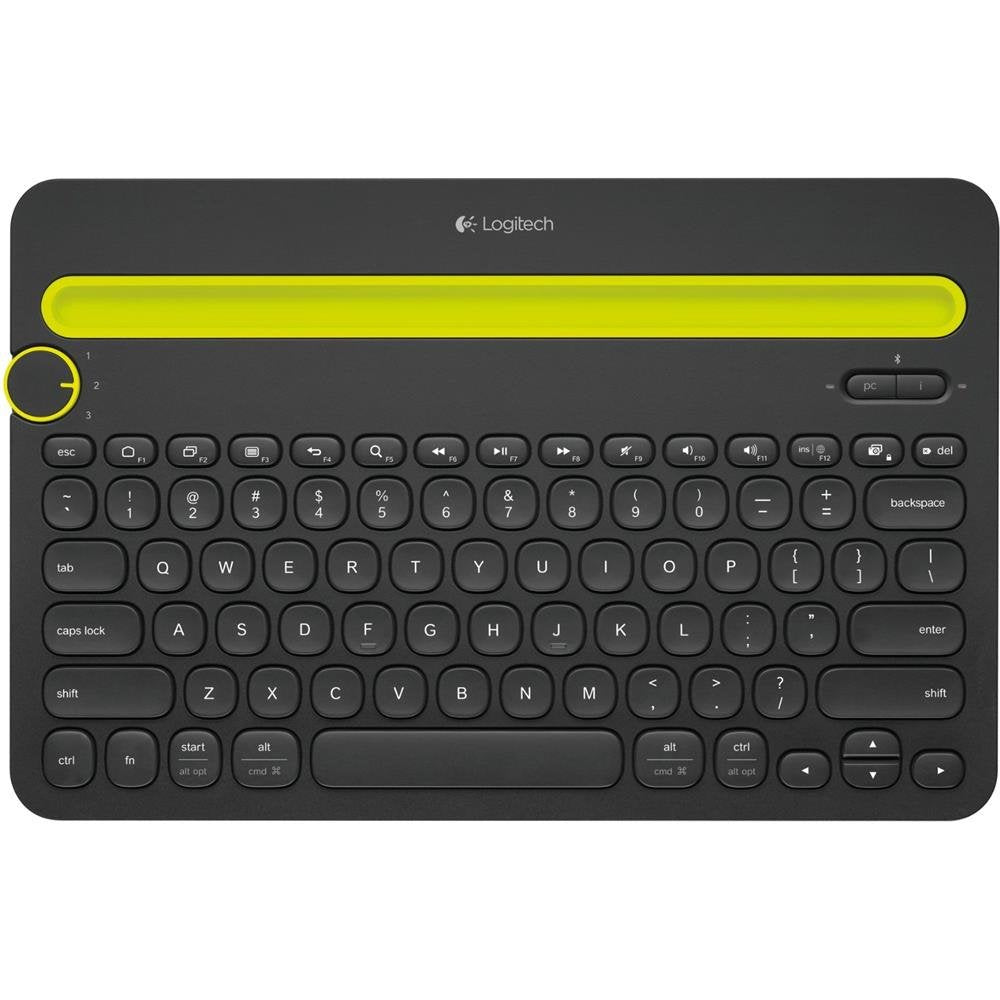 Logitech K480 Kabellose Multi-Device Tastatur für Windows, macOS, iPadOS, Android oder Chrome OS, Bl