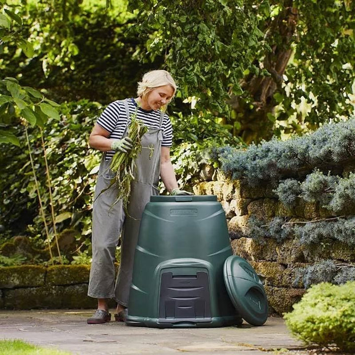 Original Organics Kompostkonverter mit Bodenplatte, 220 l, Grün