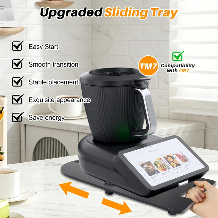 Gleitbrett TM7 für Thermomix mit 360° Rollen