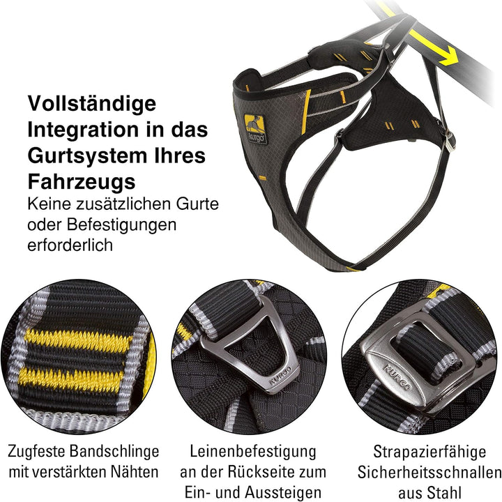 Kurgo Impact Hunde-Autogeschirr, Crashtest-geprüft für mehr Sicherheit, Für Hunde von 5-11 kg geeign