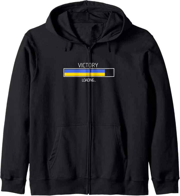 Victory Loading Ukrainische Flagge Ukraine Symbol Kapuzenjacke