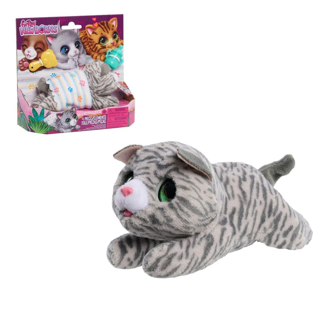 Just Play furReal Newborns Kätzchen, interaktives Haustier, kleines Plüschkätzchen mit Soundeffekten