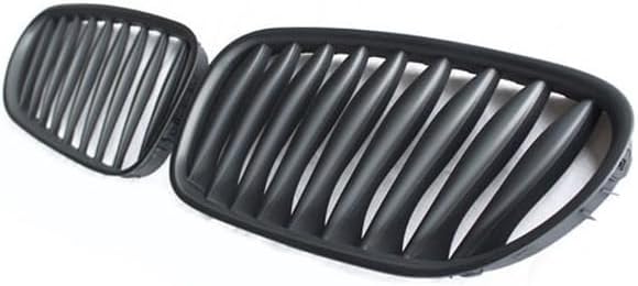 Kühler- Sport- Front- Rippen- Grill Schwarz Matt Eintragungsfrei Set