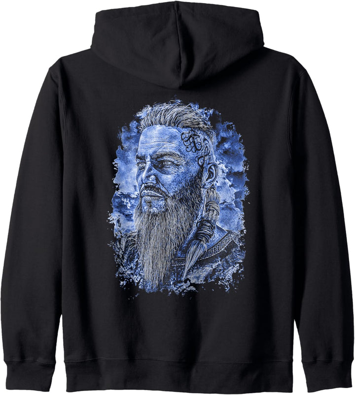 Wikinger Männlich Portrait Himmel Kapuzenjacke