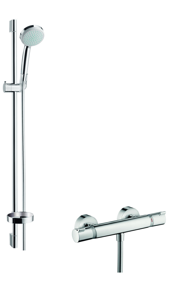 hansgrohe Thermostatset Croma 100 (0,90m, 4 Strahlarten) Chrom 0,90m Set 4 Strahlarten, 0,90m Set 4