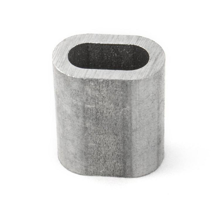 100 x PRESSKLEMME FÜR SEIL 5mm Aluminium Drahtseilklemme Stahlseil Seil Draht Stahl Drahtseil 
