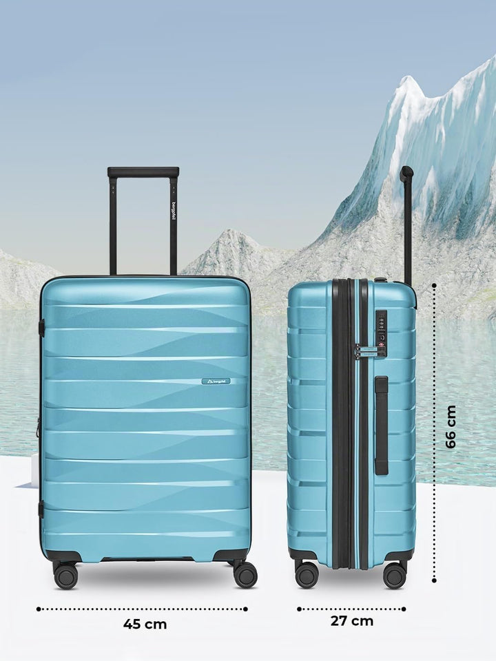 Mittelgrosser Hartschalen Check-in Koffer |Trolley erweiterbar 45 x 27 x 66 cm aus hochwertigem Poly
