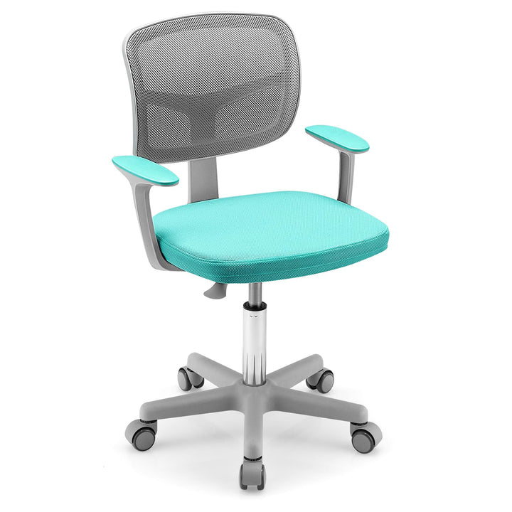 DREAMADE Kinder Schreibtischstuhl höhenverstellbar, ergonomischer Jugenddrehstuhl mit Rückenlehne &amp;