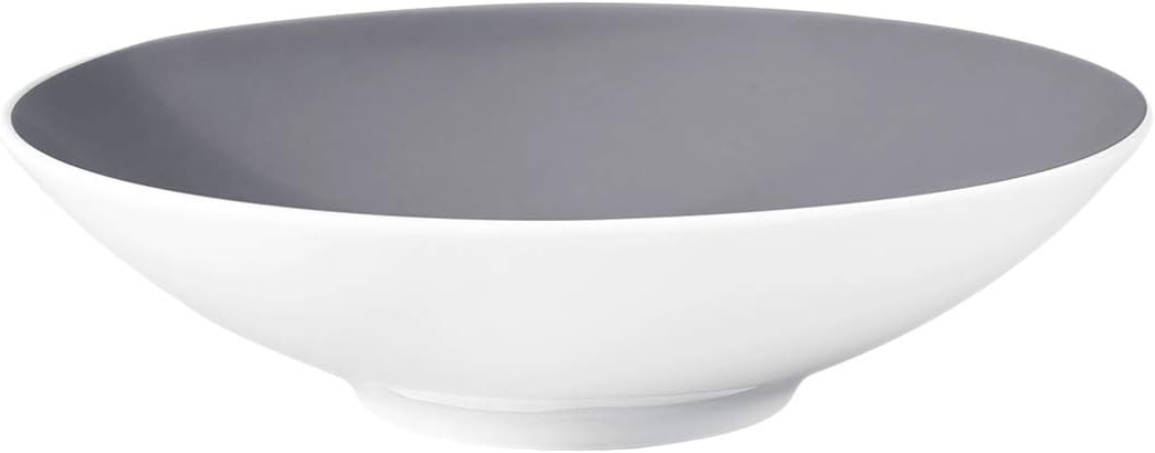 Seltmann Weiden Suppenteller rund Fashion, Hartporzellan, Grau, 20 x 20 x 5.5 cm Elegant Grey 1 Stüc