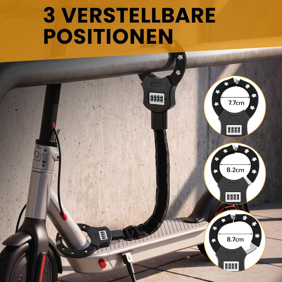 TLGREEN E Scooter Schloss mit Zahlencode, Zahlenschloss für E Scooter