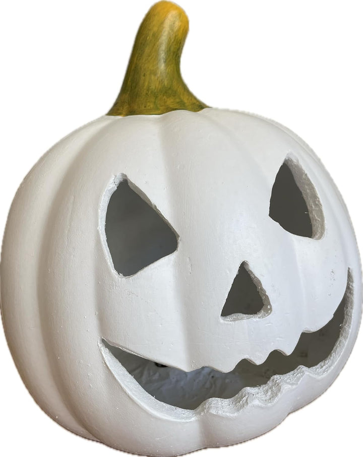 khevga Halloween Deko Kürbis Herbstdeko Windlicht Deko-Kürbis LED Beleuchtet (mit LED weiss), Mit Le