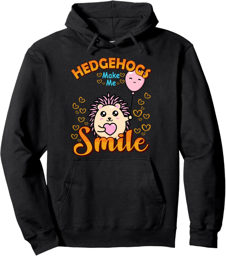Hedgehogs Make Me Smile Kleidung Kostüm Geschenk Igel Pullover Hoodie