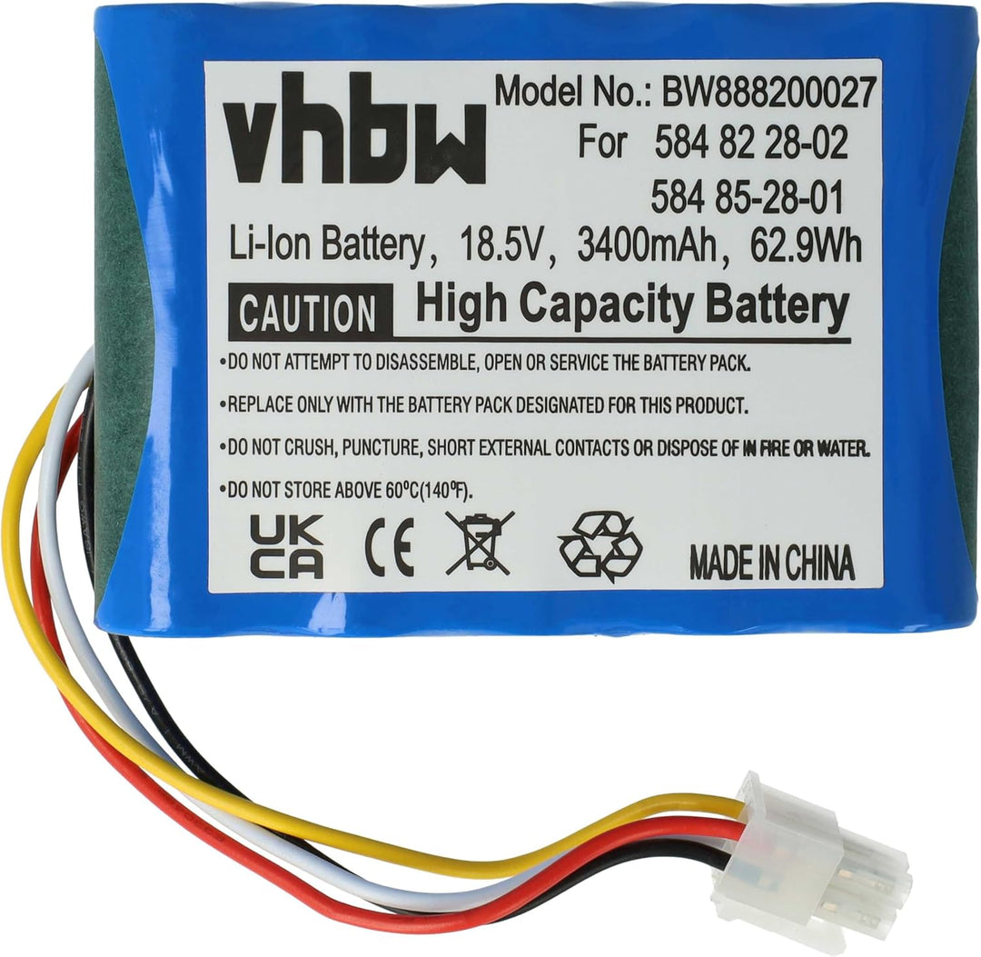 vhbw 1x Netzteil, 1x 3400 mAh Akku, 1x 30 m Niederspannungskabel kompatibel mit Husqvarna Automower