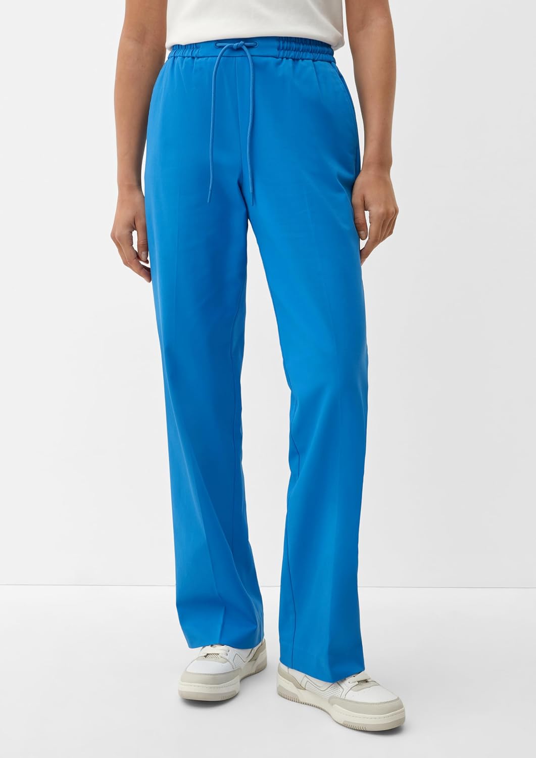 s.Oliver Damen Hose lang, Loose Fit 42 Blau, 42 Blau