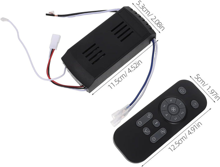 Cabilock Deckenventilator mit Fernbedienung 24v Kunststoff Nahtlose Kompatibilität und Einfache Gesc