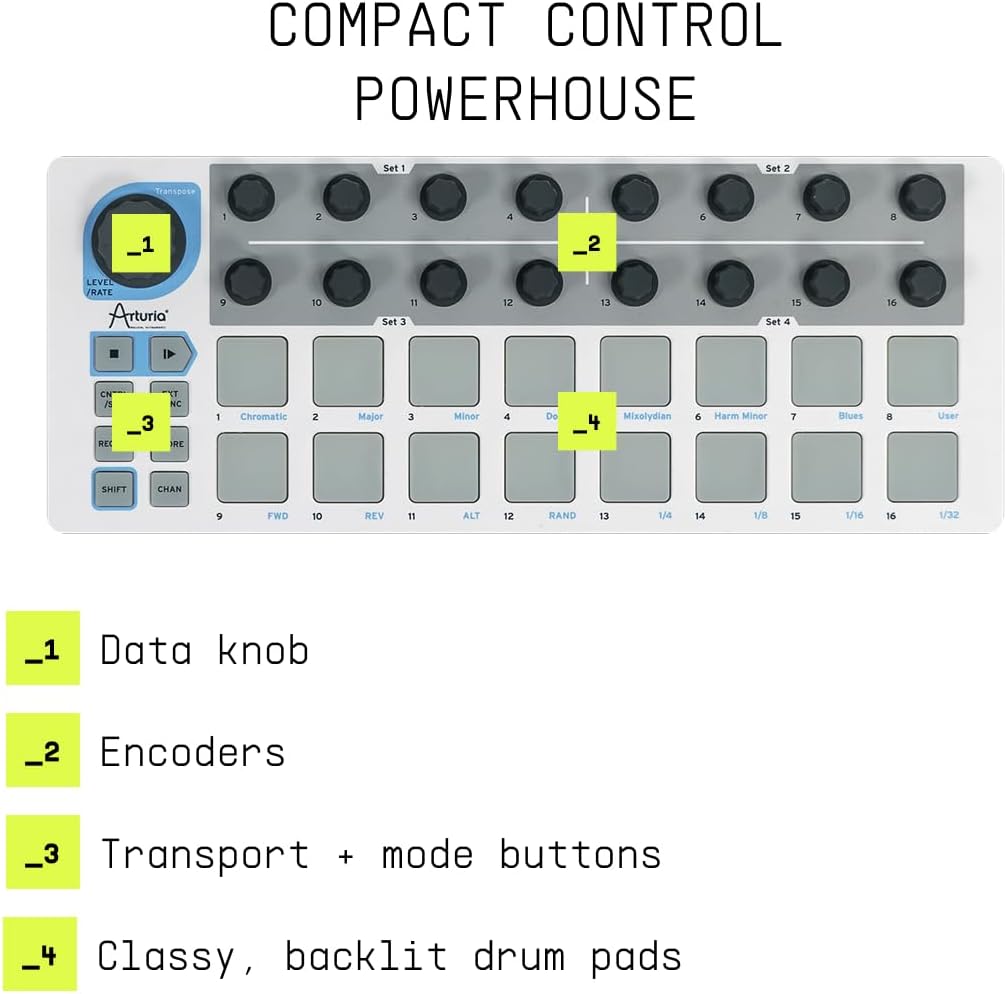Arturia MiniLab MkII - 25er Controller-Tastatur, Zeitlich begrenzte Sonderaktion mit kostenloser Sof