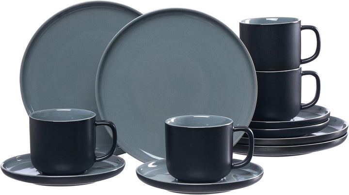 Ritzenhoff &amp; Breker Kaffeeservice Jasper, 12-teilig Schwarz (0316605-6816bdb0), Schwarz (0316605-681