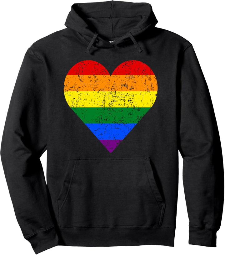 LGBT Schwulen Lesben Stolz Monat Vintage Flagge Pullover Hoodie
