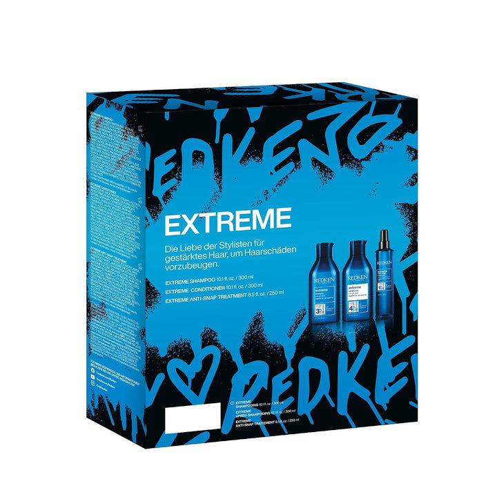 Redken Pflegeset mit Shampoo, Conditioner &amp; Anti-Snap Spray für sprödes und geschädigtes Haar, Anti