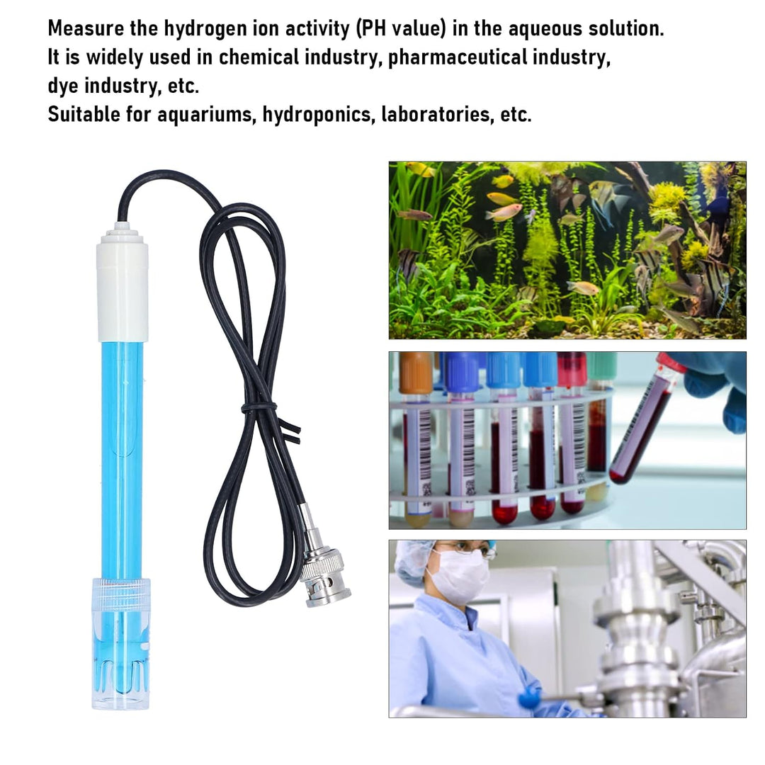 PH Elektrode Testwerkzeug BNC-Stecker, PH sonde bnc pool Kunststoffschale, 0.00-14.00PH, 0-60℃, ph c
