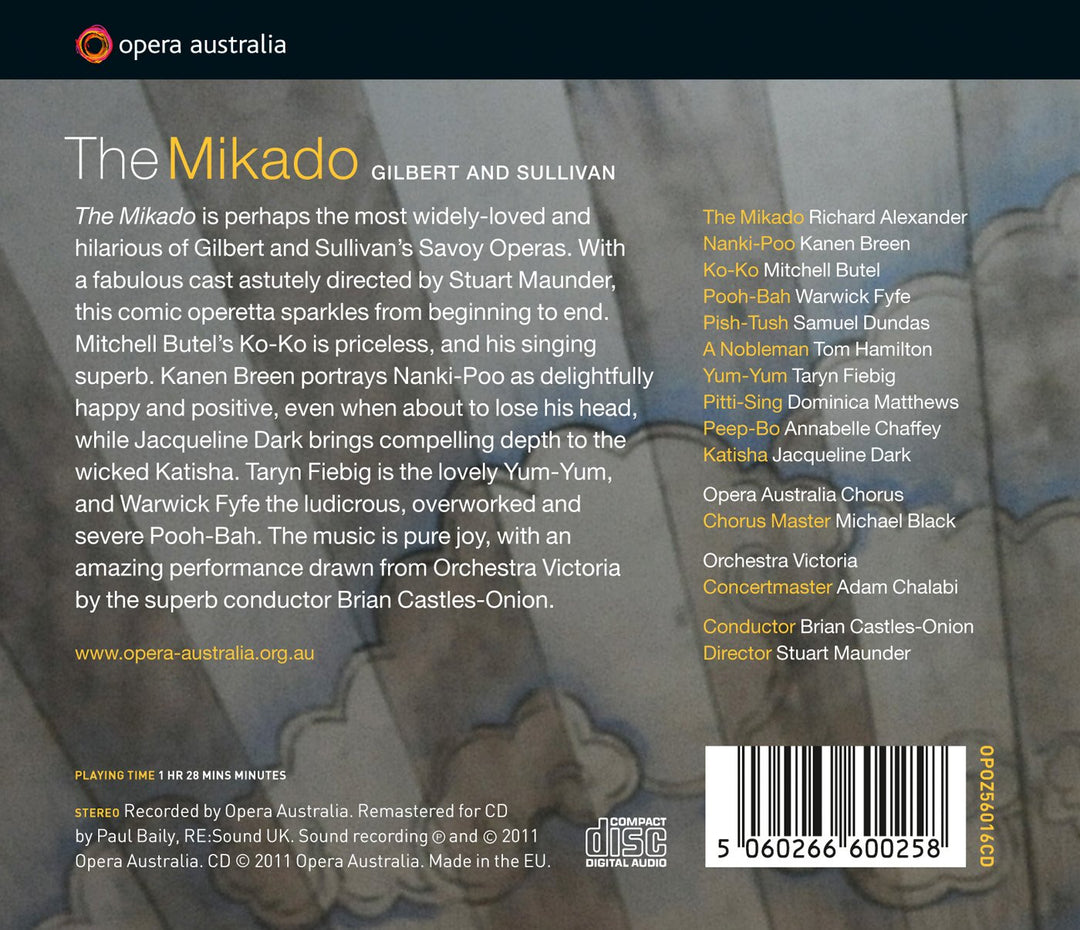 The Mikado, Audio-CD