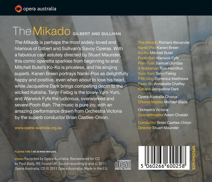 The Mikado, Audio-CD